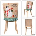 thumbnail image 3 of Fundas para sillas navideñas, mesa de cena navideña para el hogar, fundas para sillas navideñas para decoración navideña, festival, cocina, 3 of 7