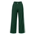 thumbnail image 5 of RUTAYY Women's Wide Leg Pants Drawstring Elastic Waist Vertical Side Stripe Side Pockets Casual Sports Comfortable Long Trousers, 5 of 5