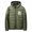 Army Green(New), variant on PNTUTB Men's Solid Color Windproof Full Zip Print Long Sleeved Comfort Warm Hooded Coat with Pocket