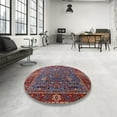 thumbnail image 4 of Ahgly Company Machine Washable Indoor Rectangle Industrial Modern Carbon Red Area Rugs, 6' x 9', 4 of 7