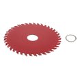 thumbnail image 1 of Hojas de Sierra Redondas de Carburo Rueda de Disco Corte Metal de Madera 110mm 40 Borde Rojo Sunnimix Herramienta de corte de disco de corte, 1 of 8