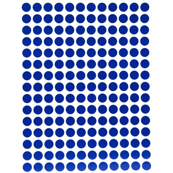 Sticker Dots ¼” inch 8mm ( 5/16 ) Color Labels in Blue - 2700 Pack