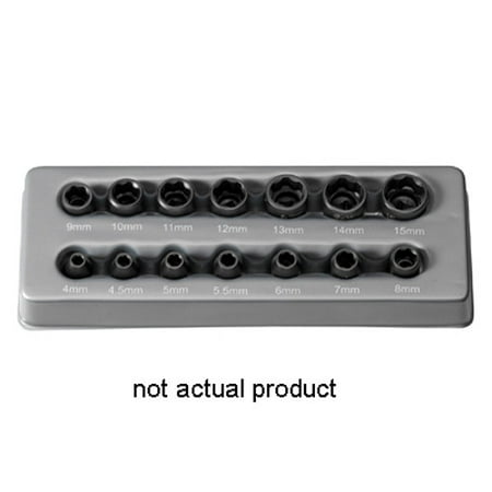

2PK Grey Pneumatic 907MS 1/4 Surface Drive x 7mm Standard Socket