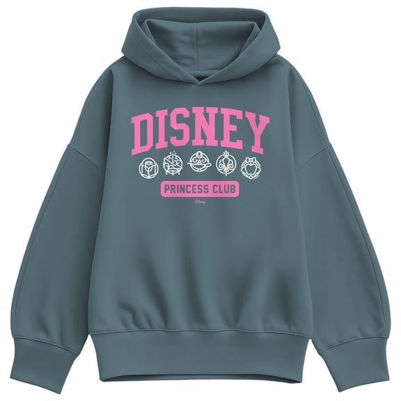 Disney - Disney Princess Collegiate - Women's Oversized Fleece Hoodie Sweatshirt
