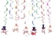 thumbnail image 2 of Xihbxyly Adornos Navideños Colgantes con Espirales, Diseño Festivo de Muñeco de Nieve y Copos de Nieve, Fácil de Instalar, Adornos de Aluminio de Primera Calidad, Decoración Navideña para Interiores, 2 of 7