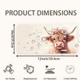 thumbnail image 2 of Highland Cow with Pink and Yellow Floral Crown Front License Plate,Metal License Plate,Funny Standard Plates Personalized Novelty Decorative For Men/Women/Boys/Girls Car 6×12 Inch, 2 of 7