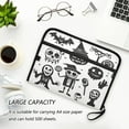 thumbnail image 6 of Accordion File Organizer with Zip Closure 13 Pockets Expanding File Folder Letter A4 Paper Document Organizer for Home Office Logo with Various Halloween, 6 of 7