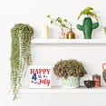 thumbnail image 7 of Zomyto 7x7 In Happy 4th of July Independence Day Wood Decor, Farmhouse July 4th Patriotic Wooden Box Sign, 7 of 7