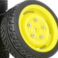 thumbnail image 3 of 4 Piezas Neumáticos de Coche RC Yotijar Amarillo, 3 of 4