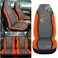 thumbnail image 3 of KUIFORTI Gray Leopard Car Seat Covers Full Set, Automotive Seat Covers Accessories Breathable Front Car Seat Cover Pack of 4 Car Seat Protector Cushion Pad Mat Easy to Install, 3 of 7
