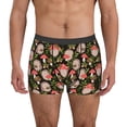 thumbnail image 4 of Wukai Edgehog and Mushrooms Print Men’s Underwear Breathable Boxer Briefs,&nbsp;Moisture Wicking & Breathable-X-Large, 4 of 7