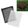 thumbnail image 2 of Black Mesh Filter Bag for Fish Tank Made of Durable Plastic with Zipper Closure 15x10cm, 2 of 8