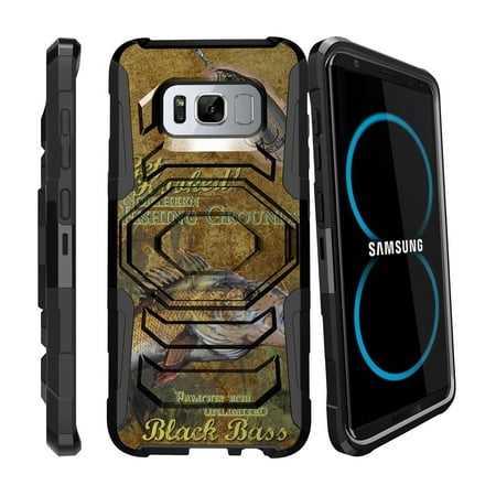 Samsung Galaxy S8 | Galaxy S8 Holster Case [ Armor Reloaded ] Extreme Rugged Protection Holster Case with Kickstand - Big Bass