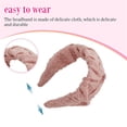thumbnail image 4 of 2 diademas para mujer, diadema anudada, banda para el pelo de yoga, accesorios para el pelo para mujeres y niñas, 4 of 5