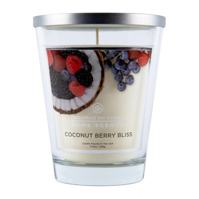 Chesapeake Bay Candle Home Scents - Coconut Berry Bliss , 11.5 oz. / 326 g.