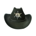 thumbnail image 2 of Womens Vintage Cowboy Hat Crown Sequin Hat Novelty Cowgirl Party Headwear Hat Blinking Rhinestone Western Cowboy Hat, 2 of 4