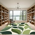thumbnail image 2 of ODIKA 4'x6' Machine Washable Non-Slip Area Rug, Modern Green High Traffic Rug, Green, 1050691, 2 of 7