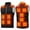 Black, variant on Womens Heated Jacket Puffer Coat Unisex Casual Zipper Dual-control 15th Area Solid Heat Heating Vest USB Charging
