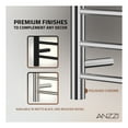 thumbnail image 3 of Eve Series 8-Bar Wall Mounted Electric Bathroom Towel Warmer Rack in Polished Chrome Finish Stainless Steel, 3 of 11