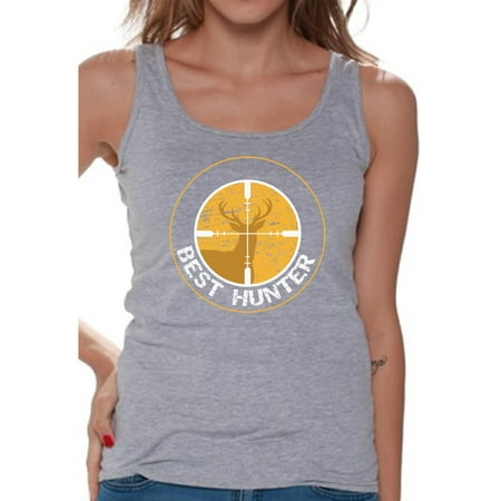 Awkward Styles Best Deer Hunter Shirt for Women Best Hunter Ever Deer Shirt Hunting Lovers T-Shirt for Her Hunting T Shirt for Wife Hunting Birthday Gifts for Mom Deer Hunting Fans Best Hunter Clothes