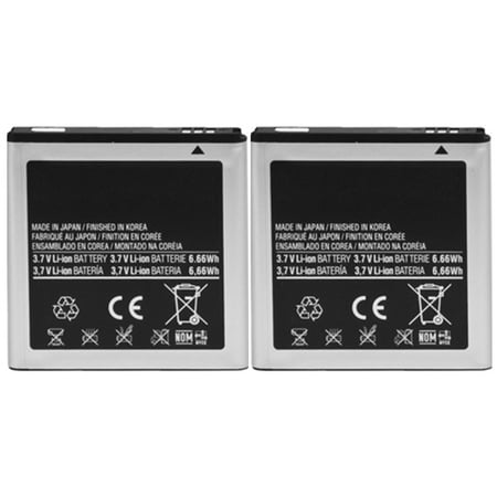 Tmobile Samsung Galaxy S2 Case Replacement Battery 1800mAh for Samsung GALAXY S2 Sprint / SPH-D710 Sprint Phone Models - 2 Pack ()