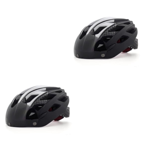 Casco de bicicleta de montaña Yuarrent Ajustable Ligero y Portátil En blanco y negro Tamaño libre 2Conjunto