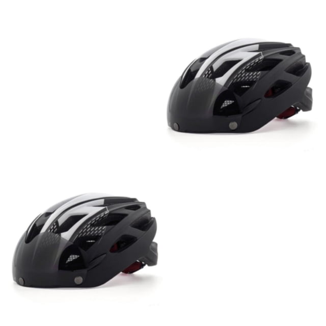 Casco de bicicleta de montaña Soidarity Protección de seguridad ligera y portátil Ajustable En blanco y negro Tamaño libre