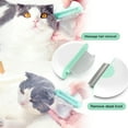 thumbnail image 6 of Pet Hair Cleaner Combing brush Shell Comb Cat Dog Comb Pet Hair Brush pet Clean Mint green comb Pet Hair Grooming Tool, 6 of 9