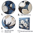thumbnail image 3 of Designart "Elegant Blooming Blue And White Magnolias" Magnolias Canvas Art Print, 3 of 7
