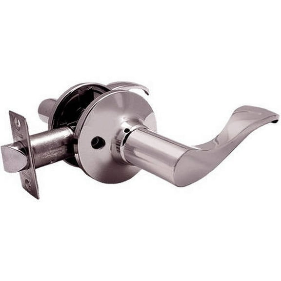 Constructor PRELUDE Passage Lever Handle Door Lock Set for Hallway and Closet Satin Nickel Finish