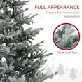 thumbnail image 4 of Homcom 6Ft Nordic Pine Artificial Christmas Tree with 795 Snow Flocked Tips,Foldable Metal Stand,Easy Assembly,Hinged Xmas Tree for Home Office Holiday,Green Plastic Household Supplies Décor, 4 of 9