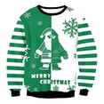thumbnail image 1 of Jersey de cuello redondo para hombre, sudaderas con gráfico de animales, chándal feo de Navidad, ropa de calle de gran tamaño, traje de pareja, ropa masculina, 1 of 4