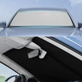 thumbnail image 1 of Xihbxyly Parasol para Parabrisas de Coche, Diseño Plegable, Material Plateado, Aislamiento Térmico Anti-Uv, Ajuste Universal, Fácil de Guardar, Ligero, 140 X 70 Cm, Incluye Bolsa de Almacenamiento., 1 of 7