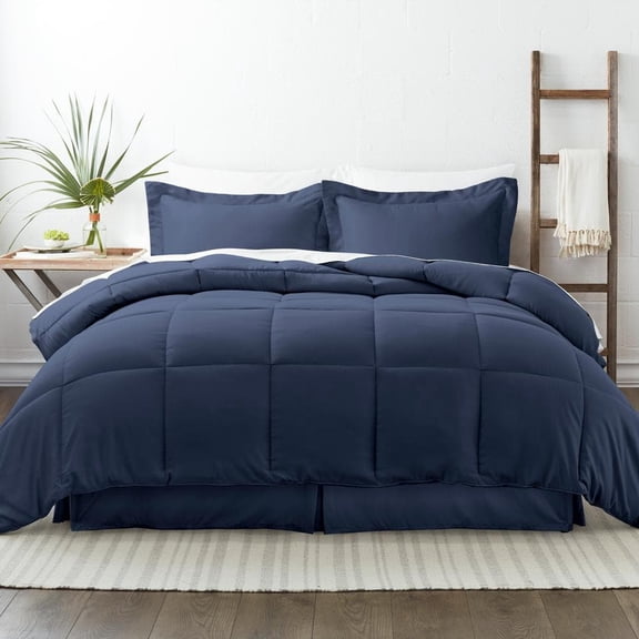 Performance 8-Piece Navy Full Comforter Set