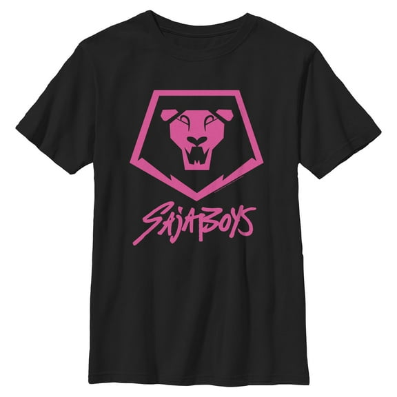 Boys KPop Demon Hunters Saja Boys Lion Logo T Shirt