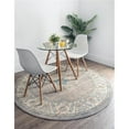 thumbnail image 1 of Unique Loom 3124838 6 x 6 ft. Altstadt Salzburg Round Rug, Gray, 1 of 2