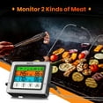 thumbnail image 2 of SMARTRO ST54 Dual Probe Digital Meat Thermometer for Cooking Food Kitchen Oven BBQ Grill with Timer Mode and Commercial-Grade Probes, 2 of 9