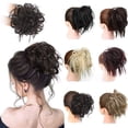 thumbnail image 5 of Nvzi Peluca y accesorio para el cabello despeinados, 1 pieza de bucle de cabello ondulado y esponjoso de 5.9 * 5.12 * 3.94 pulgadas, estilo diadema pre-esponjosa con banda elástica, color rojo., 5 of 5