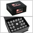 thumbnail image 6 of J2 Engineering LN-T7-013-15-SL J2 Engineering 7075 -T6 Forged Aluminum M12X1.5 20Pcs 50mm Height Open -End Lug Nut Sets w / Socket Adapter Silver, 6 of 6
