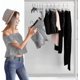 thumbnail image 5 of Set Of 10 Trousers Hangers, Skirt Holder Hangers, With 2 Non-slip And Adjustable Clips, For Hanging Trousers, Socks, Skirts - Black, 5 of 5