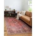 thumbnail image 3 of Unique Loom Timeless Collection Area Rug - Simon (5' x 8' Rectangle Red/Teal), 3 of 8