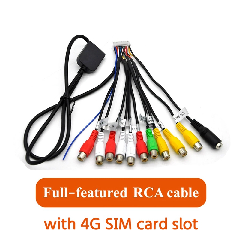 Car Stereo Radio RCA Output Cable Wire Auxin Adapter Subwoofer