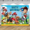 thumbnail image 3 of Fondo de fotografía para fiesta de cumpleaños de Paw Patrol, decoración para el primer baby shower de niños, pancarta con foto de cachorro, 3 of 5