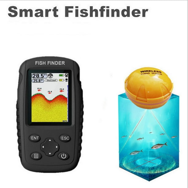 hoksml Outdoor Wireless Handheld Fish Finder Portable Fishing