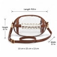 thumbnail image 2 of Oceanwell Clear Football Bag for Stadium Events, Crossbody Purse with Shoulder Strap, Game Day Bag for Concerts Sports Games, 2 of 11