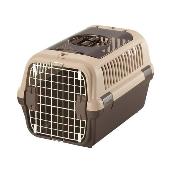 Double Door Carrier Medium in Soft Tan and Brown