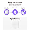thumbnail image 2 of Homgeek Portable Double Button Remotes Control Switch Cable-free Intelligent Dual Button Switch Intelligent Linkage Home Easy Installation Remotes Control Compatible with Fingerbots, 2 of 7