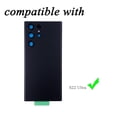 thumbnail image 2 of Reemplazo de cristal trasero para Samsung Galaxy S22 Ultra Black, 2 of 5