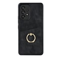 thumbnail image 1 of PU Leather Case for Samsung Galaxy A33 5G 6.4 Inch with Card Slots Ring Holder Kickstand Phone Cover, Soft TPU Shockproof Anti-Drop Slim Fit Protective Case for Samsung Galaxy A33 5G,Black, 1 of 17