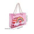 thumbnail image 4 of Bolso de playa para mujer Moda con monedero Bolsos transparentes Bolso de verano (Púrpura), 4 of 8